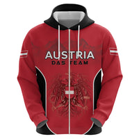 Custom Austria Football 2026 Zip Hoodie Go Das Team