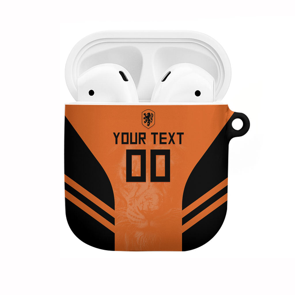 Custom Netherlands Football 2026 AirPods Case Oranje Lion Special Style