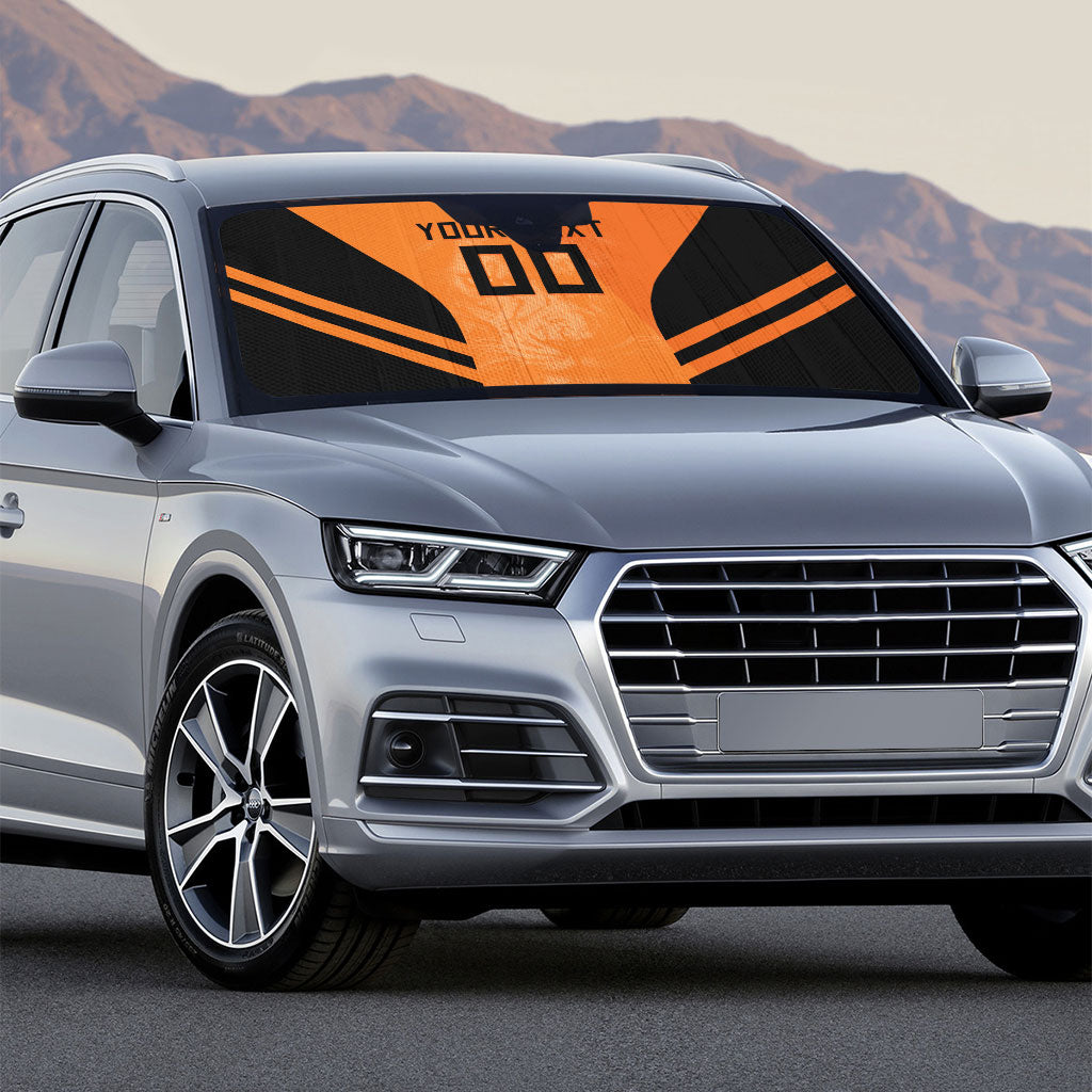 Custom Netherlands Football 2026 Auto Sun Shade Oranje Lion Special Style