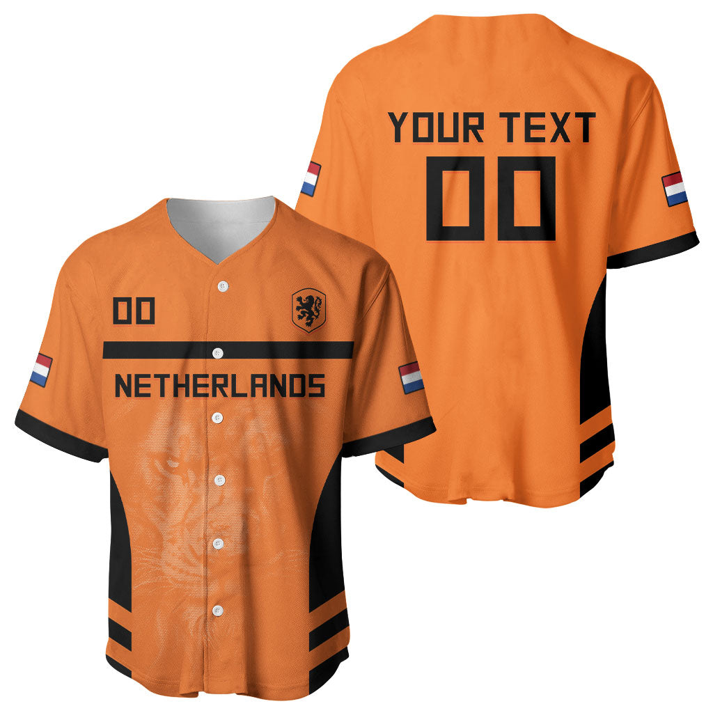Custom Netherlands Football 2026 Baseball Jersey Oranje Lion Special Style