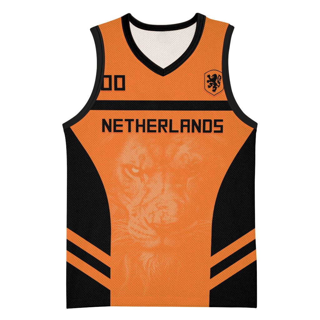 Custom Netherlands Football 2026 Basketball Jersey Oranje Lion Special Style
