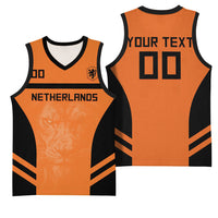 Custom Netherlands Football 2026 Basketball Jersey Oranje Lion Special Style