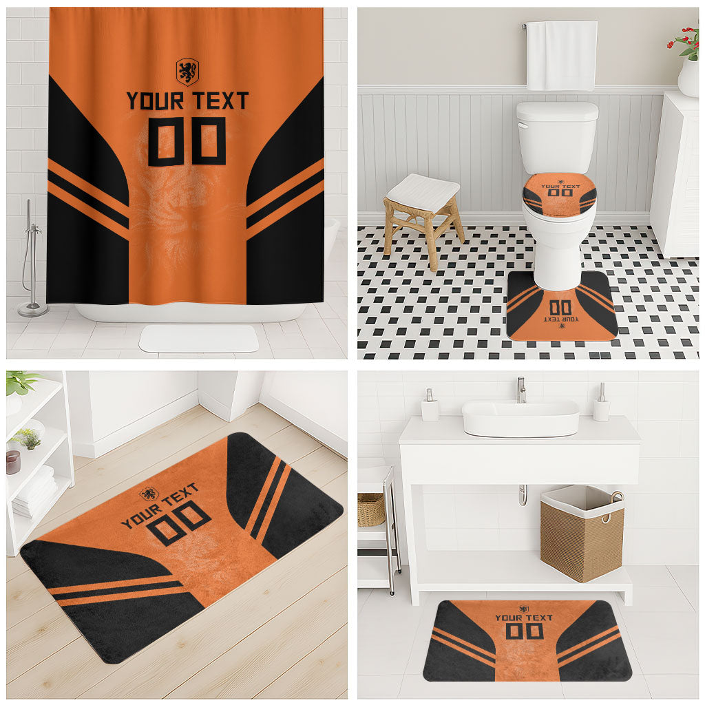 Custom Netherlands Football 2026 Bathroom Set Oranje Lion Special Style