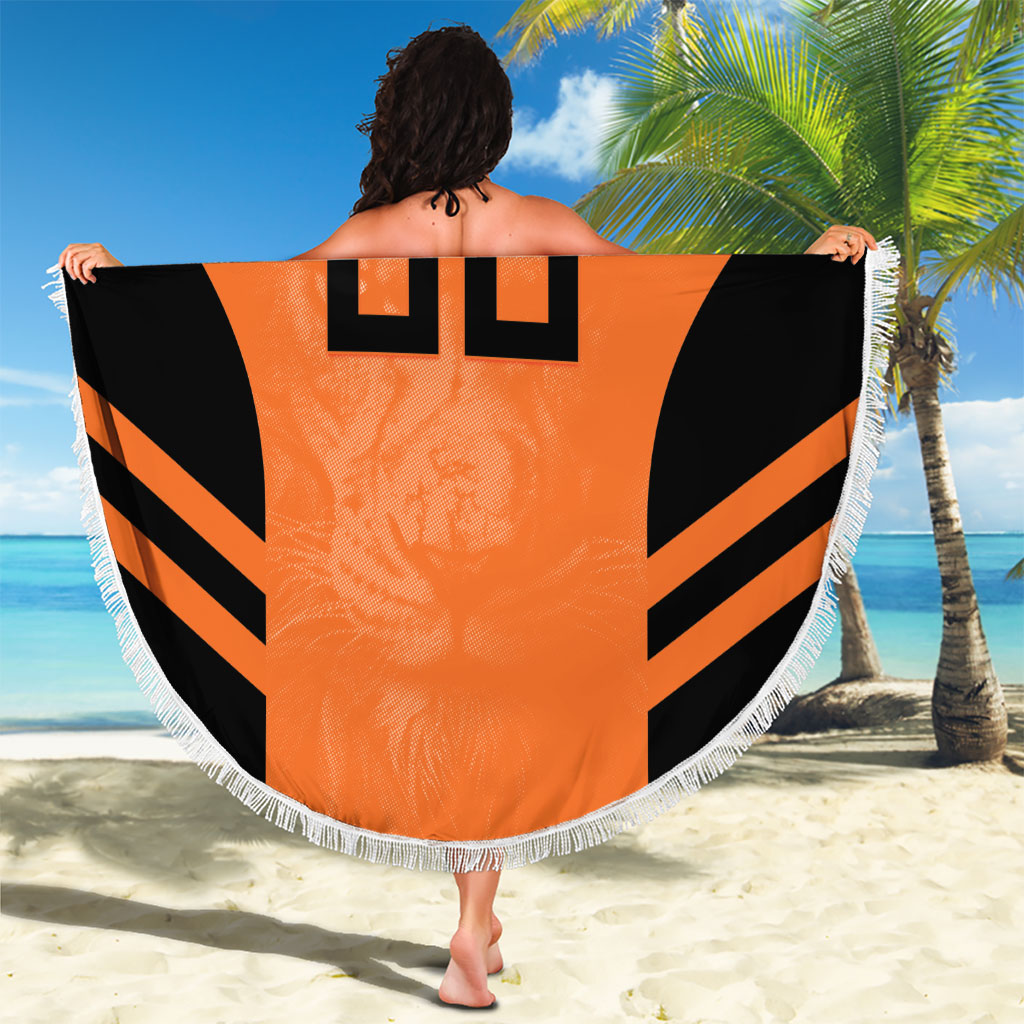 Custom Netherlands Football 2026 Beach Blanket Oranje Lion Special Style