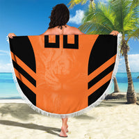 Custom Netherlands Football 2026 Beach Blanket Oranje Lion Special Style