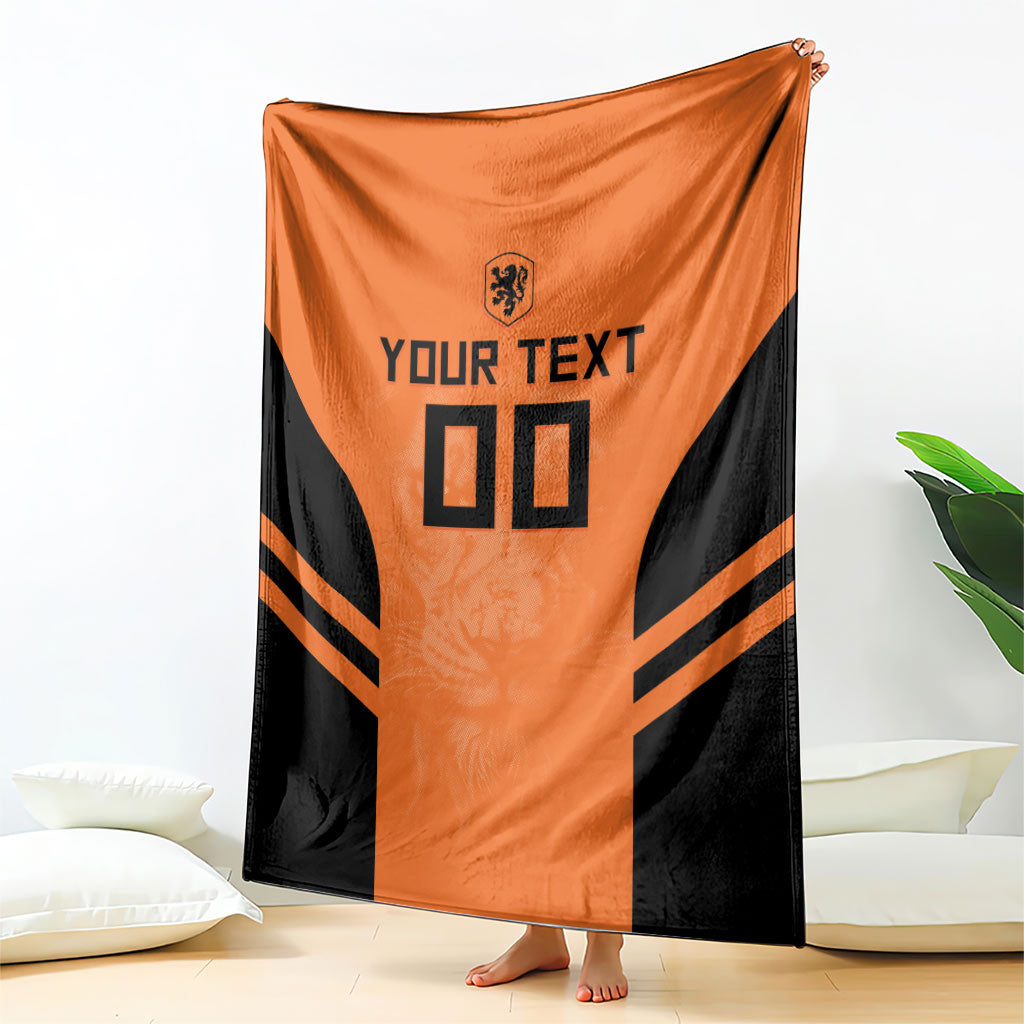 Custom Netherlands Football 2026 Blanket Oranje Lion Special Style
