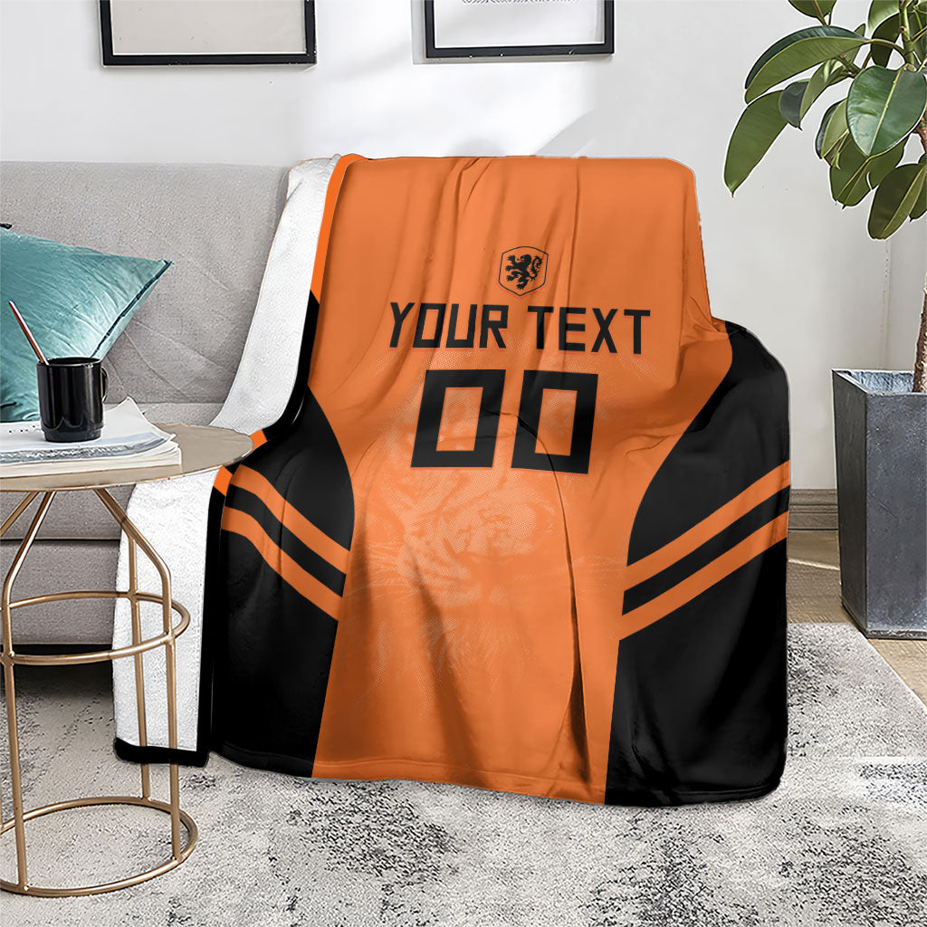 Custom Netherlands Football 2026 Blanket Oranje Lion Special Style