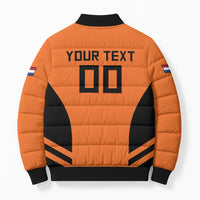 Custom Netherlands Football 2026 Bomber Puffer Jacket Oranje Lion Special Style