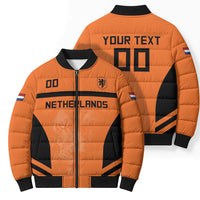 Custom Netherlands Football 2026 Bomber Puffer Jacket Oranje Lion Special Style