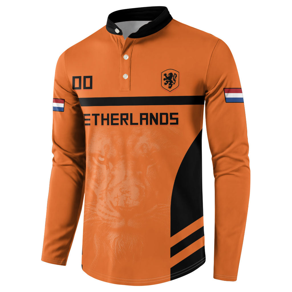 Custom Netherlands Football 2026 Button Sweatshirt Oranje Lion Special Style