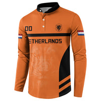 Custom Netherlands Football 2026 Button Sweatshirt Oranje Lion Special Style