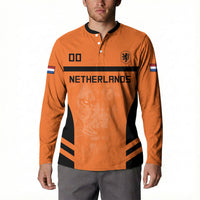 Custom Netherlands Football 2026 Button Sweatshirt Oranje Lion Special Style