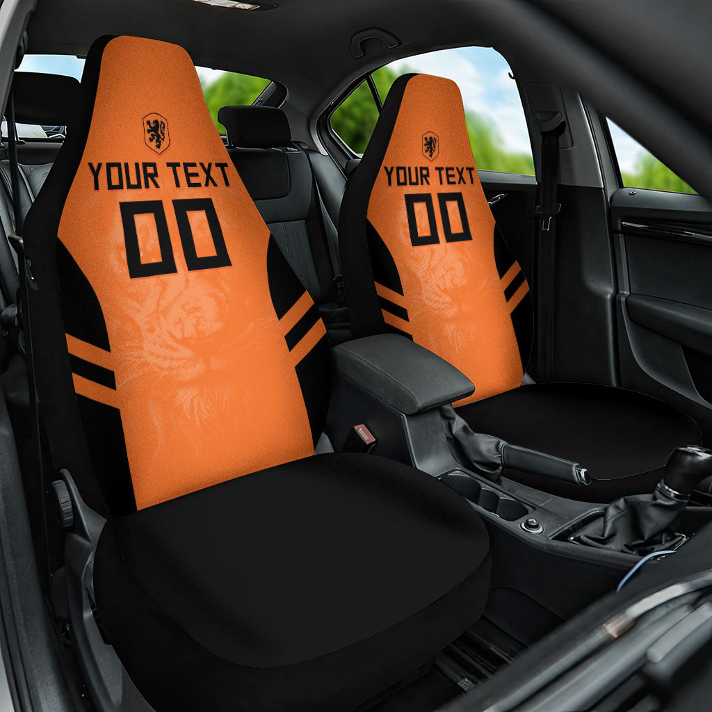 Custom Netherlands Football 2026 Car Seat Cover Oranje Lion Special Style