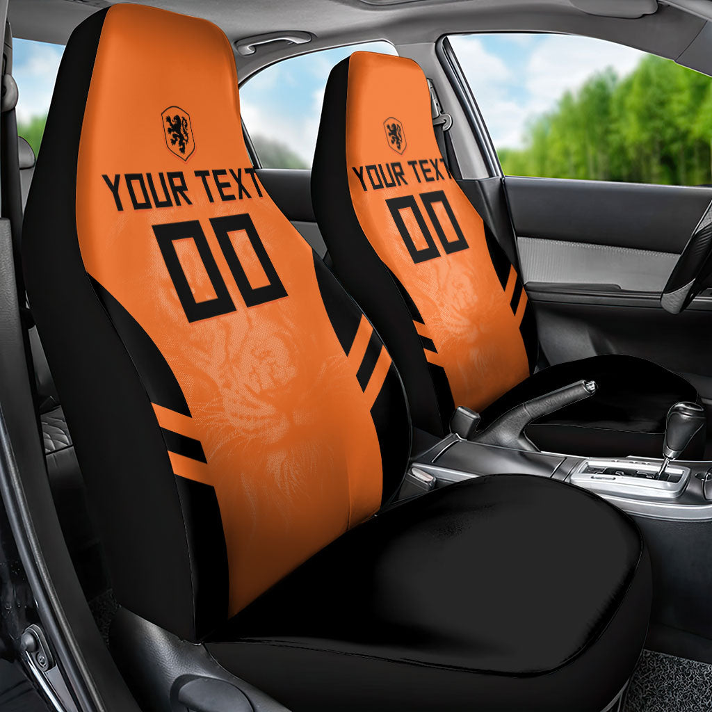 Custom Netherlands Football 2026 Car Seat Cover Oranje Lion Special Style