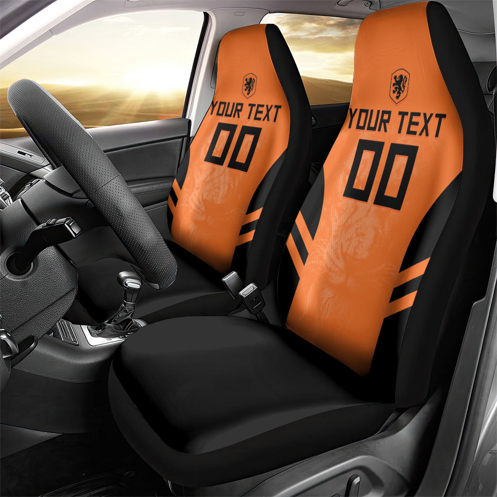 Custom Netherlands Football 2026 Car Seat Cover Oranje Lion Special Style