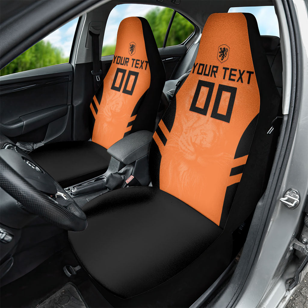 Custom Netherlands Football 2026 Car Seat Cover Oranje Lion Special Style