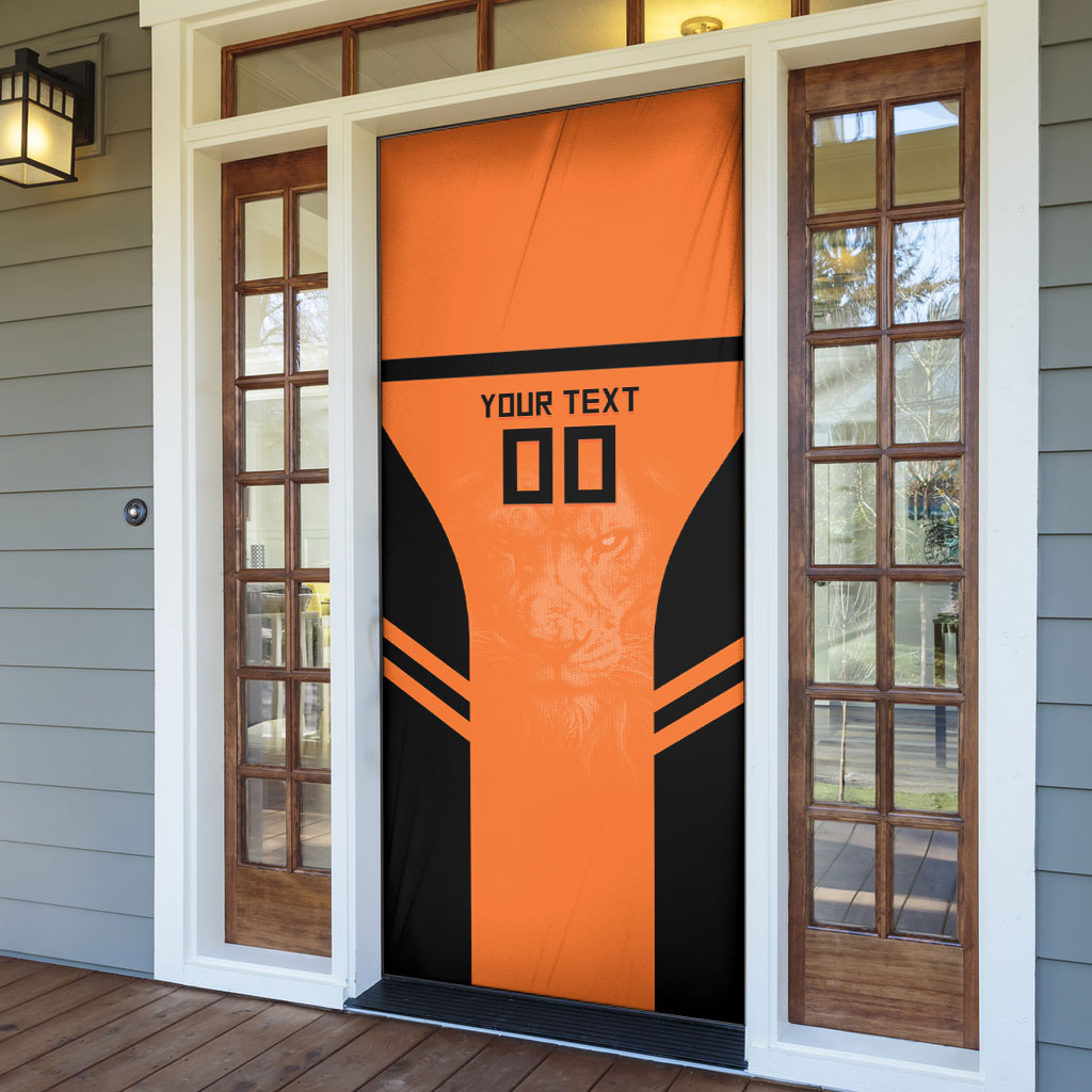 Custom Netherlands Football 2026 Door Cover Oranje Lion Special Style