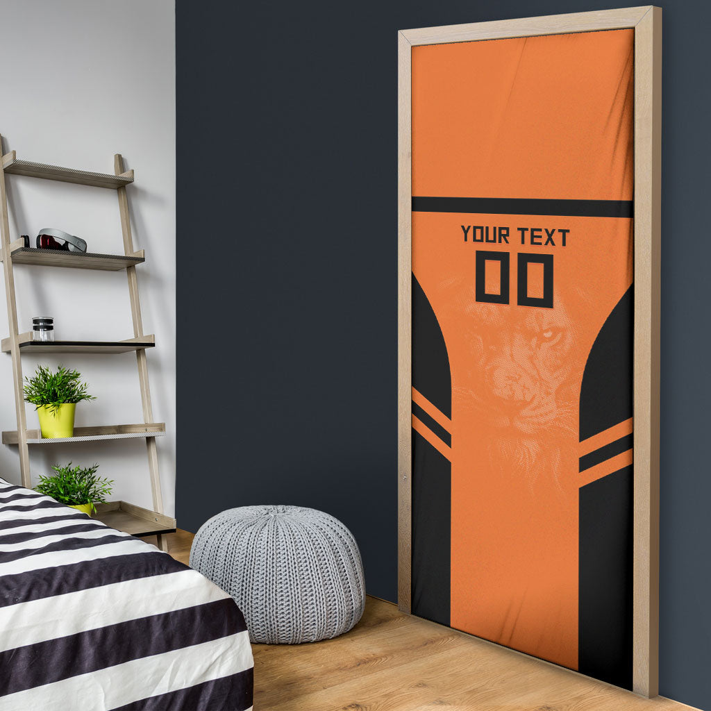 Custom Netherlands Football 2026 Door Cover Oranje Lion Special Style