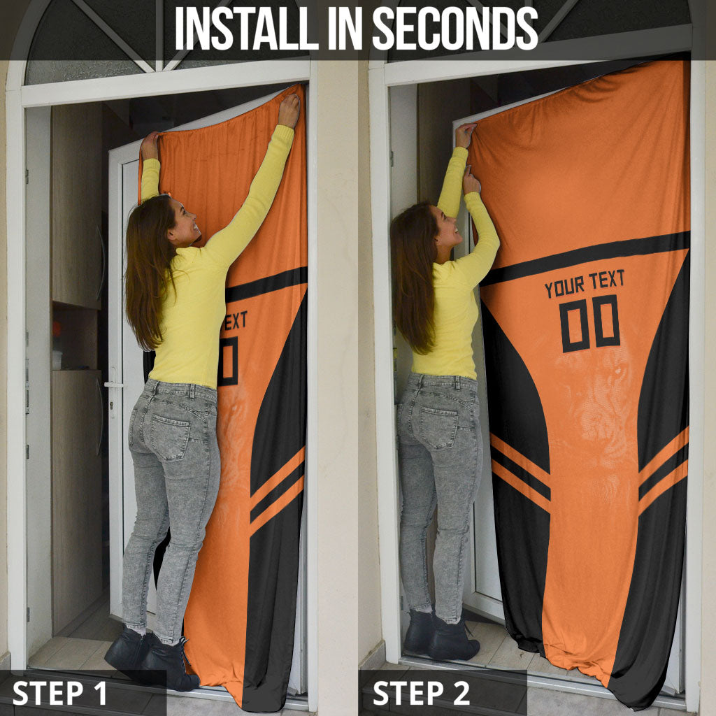 Custom Netherlands Football 2026 Door Cover Oranje Lion Special Style