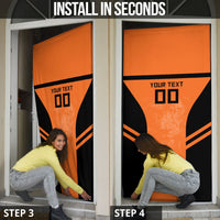 Custom Netherlands Football 2026 Door Cover Oranje Lion Special Style