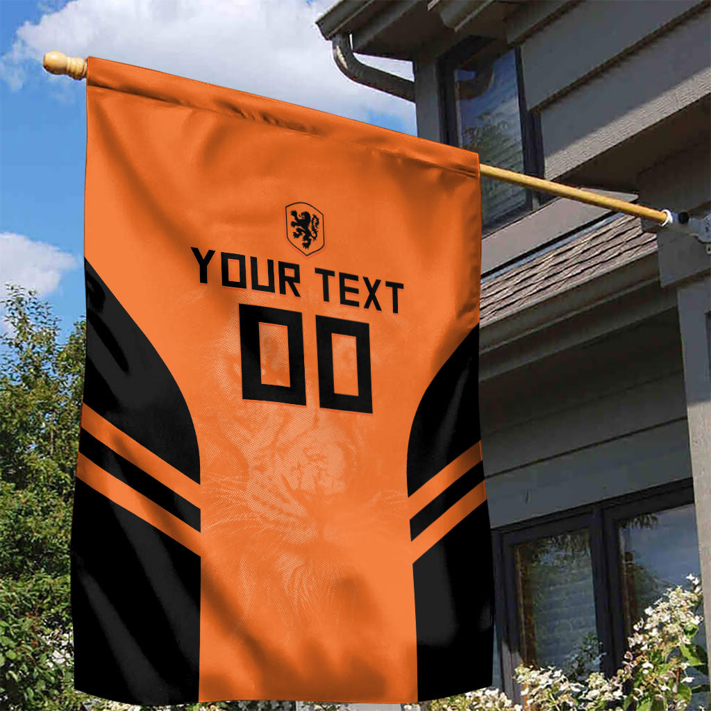 Custom Netherlands Football 2026 Garden Flag Oranje Lion Special Style