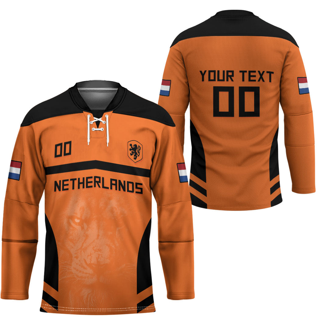 Custom Netherlands Football 2026 Hockey Jersey Oranje Lion Special Style