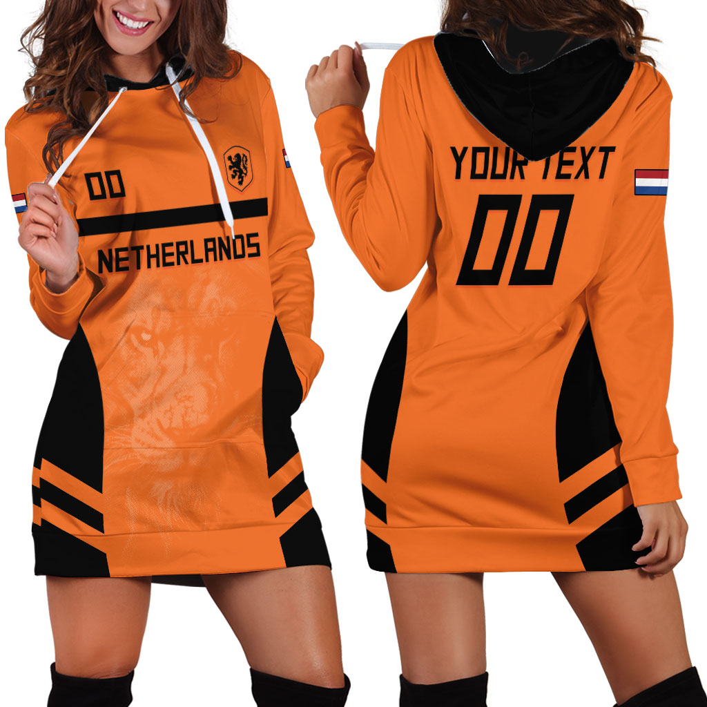 Custom Netherlands Football 2026 Hoodie Dress Oranje Lion Special Style