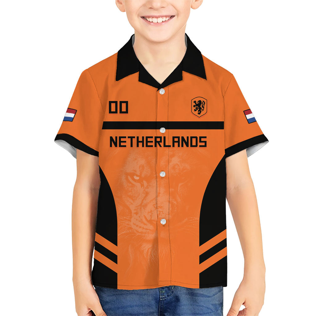 Custom Netherlands Football 2026 Kid Hawaiian Shirt Oranje Lion Special Style