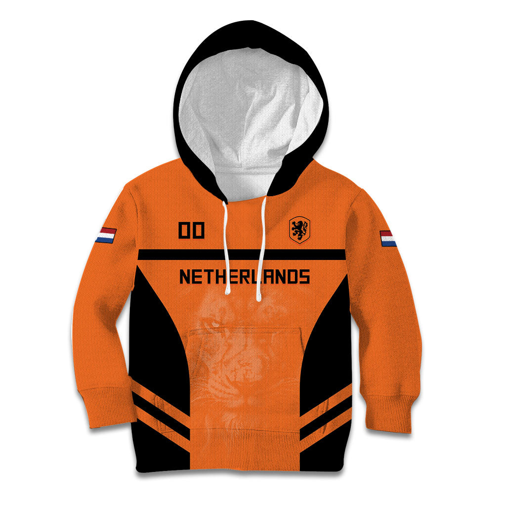 Custom Netherlands Football 2026 Kid Hoodie Oranje Lion Special Style