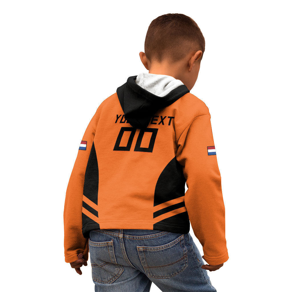 Custom Netherlands Football 2026 Kid Hoodie Oranje Lion Special Style