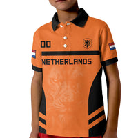 Custom Netherlands Football 2026 Kid Polo Shirt Oranje Lion Special Style