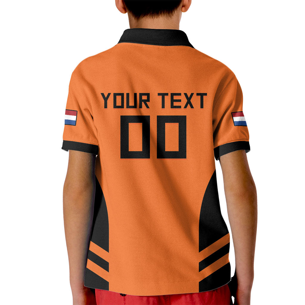 Custom Netherlands Football 2026 Kid Polo Shirt Oranje Lion Special Style