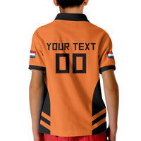Custom Netherlands Football 2026 Kid Polo Shirt Oranje Lion Special Style