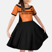 Custom Netherlands Football 2026 Kid Short Sleeve Dress Oranje Lion Special Style
