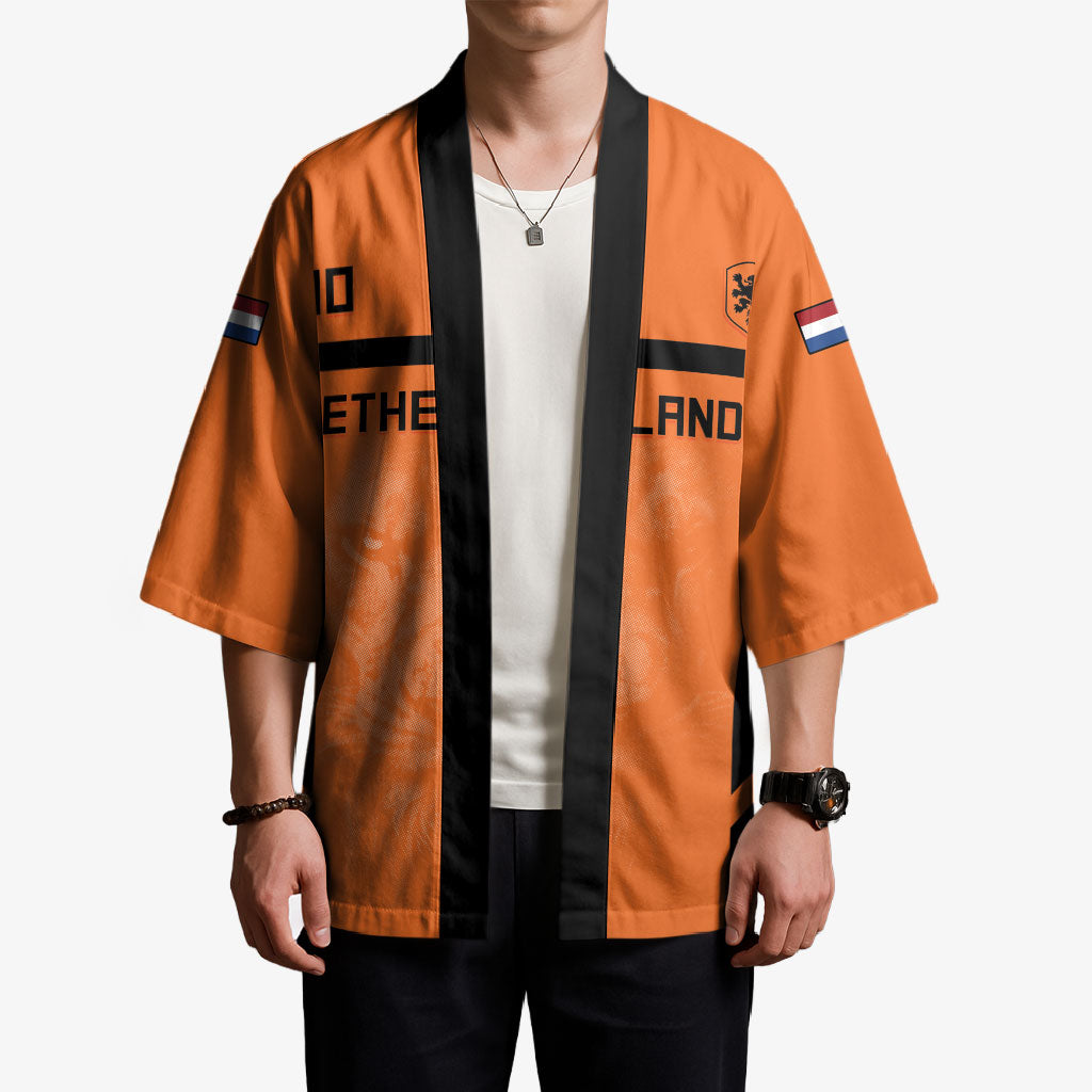 Custom Netherlands Football 2026 Kimono Oranje Lion Special Style