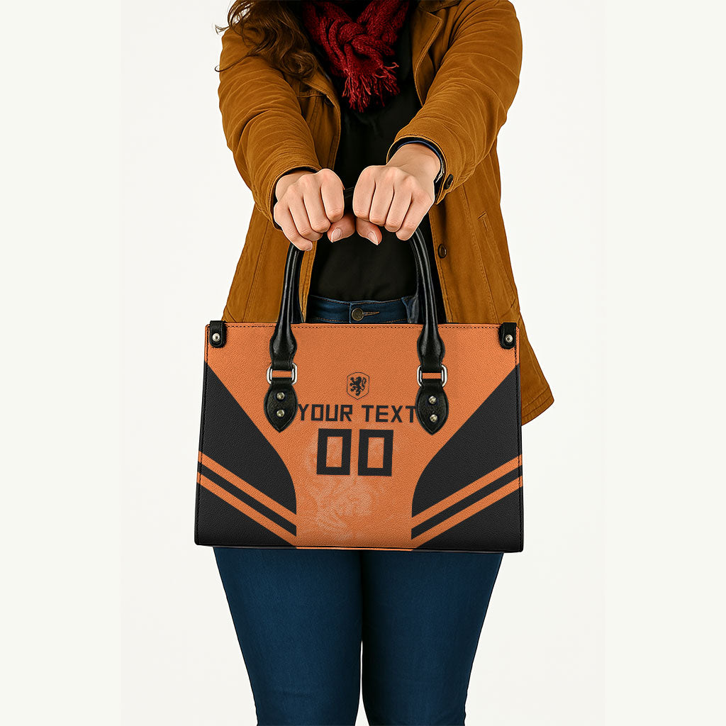 Custom Netherlands Football 2026 Leather Bag Oranje Lion Special Style