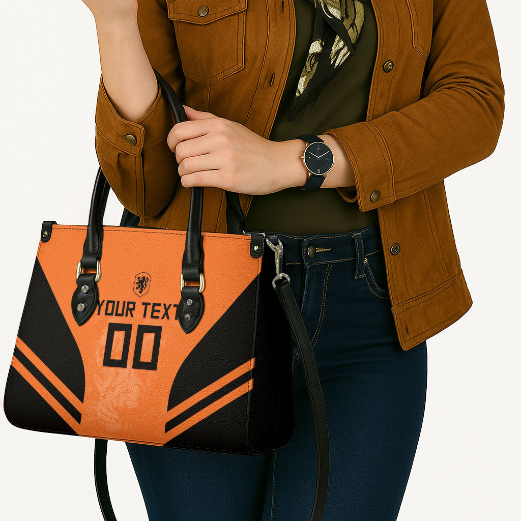 Custom Netherlands Football 2026 Leather Bag Oranje Lion Special Style