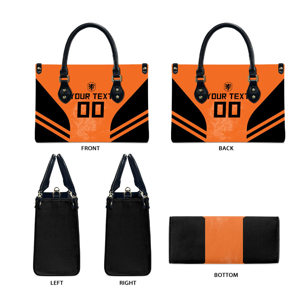 Custom Netherlands Football 2026 Leather Bag Oranje Lion Special Style