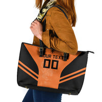 Custom Netherlands Football 2026 Leather Tote Bag Oranje Lion Special Style