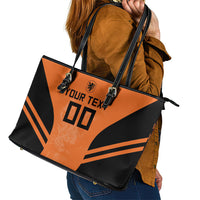 Custom Netherlands Football 2026 Leather Tote Bag Oranje Lion Special Style