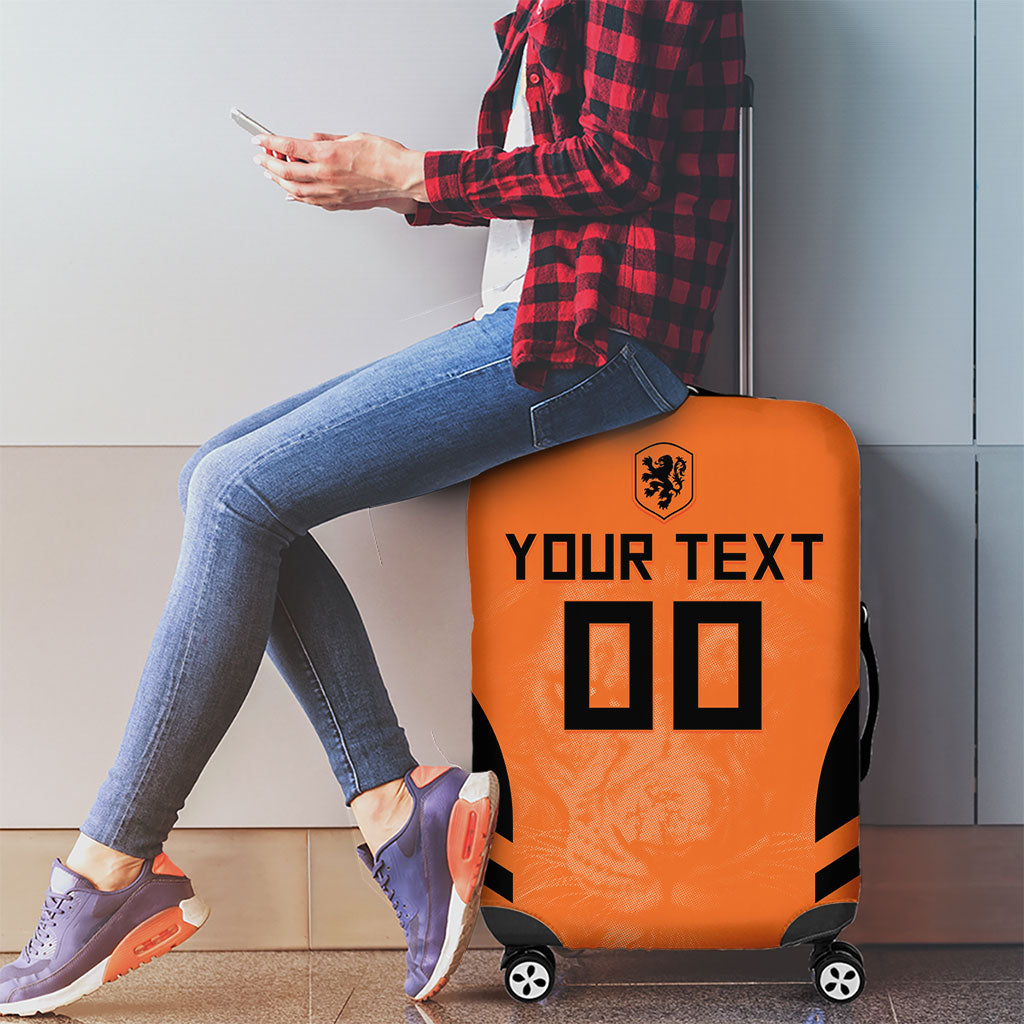 Custom Netherlands Football 2026 Luggage Cover Oranje Lion Special Style