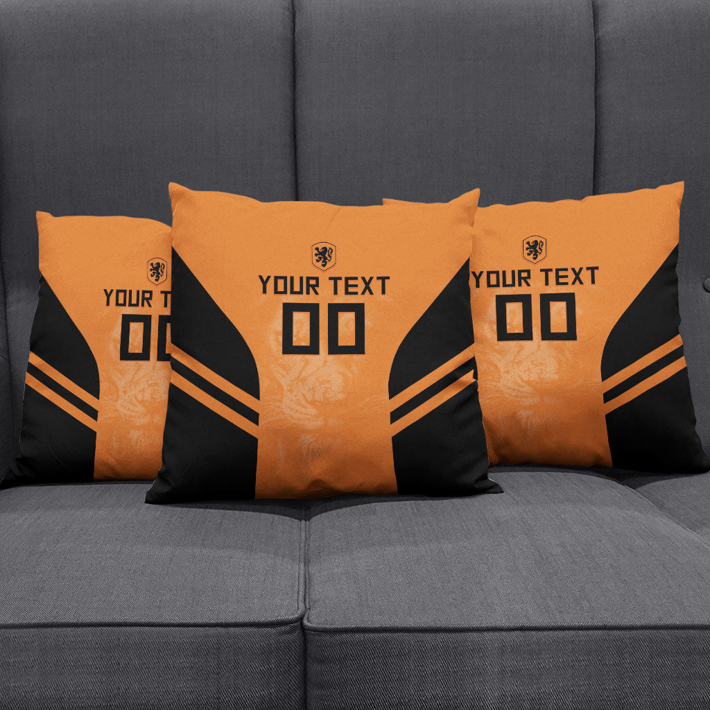 Custom Netherlands Football 2026 Pillow Cover Oranje Lion Special Style