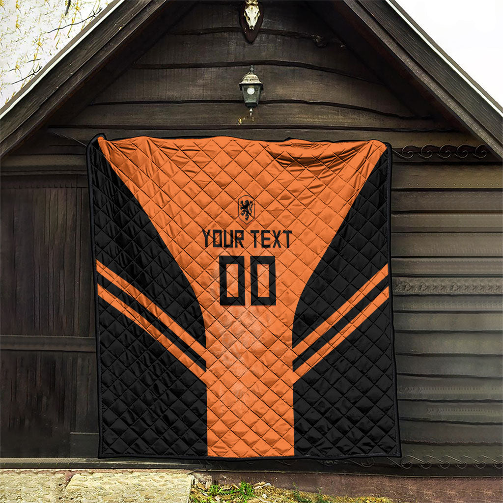 Custom Netherlands Football 2026 Quilt Oranje Lion Special Style