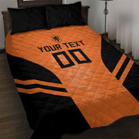 Custom Netherlands Football 2026 Quilt Bed Set Oranje Lion Special Style