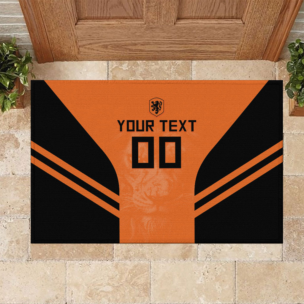 Custom Netherlands Football 2026 Rubber Doormat Oranje Lion Special Style