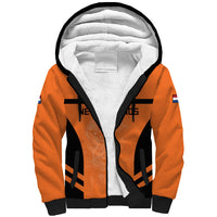 Custom Netherlands Football 2026 Sherpa Hoodie Oranje Lion Special Style