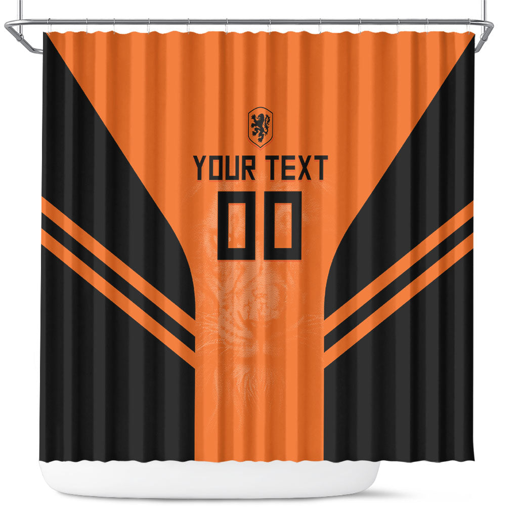 Custom Netherlands Football 2026 Shower Curtain Oranje Lion Special Style