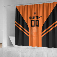 Custom Netherlands Football 2026 Shower Curtain Oranje Lion Special Style