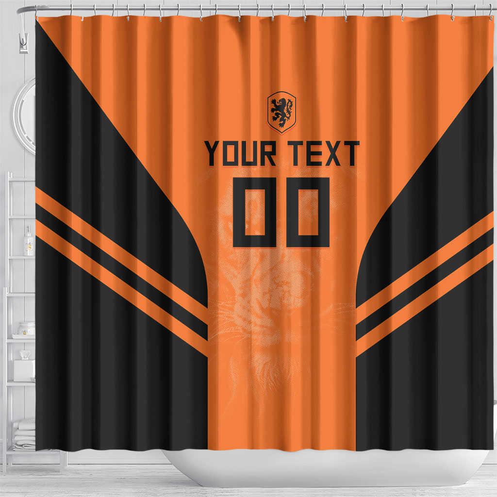 Custom Netherlands Football 2026 Shower Curtain Oranje Lion Special Style