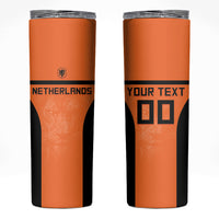 Custom Netherlands Football 2026 Skinny Tumbler Oranje Lion Special Style